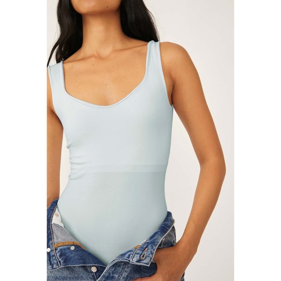 Free People Tops - 🎉LAST CHANCE🎉 NWT Free People Clean Lines Bodysuit / Crisp Morning